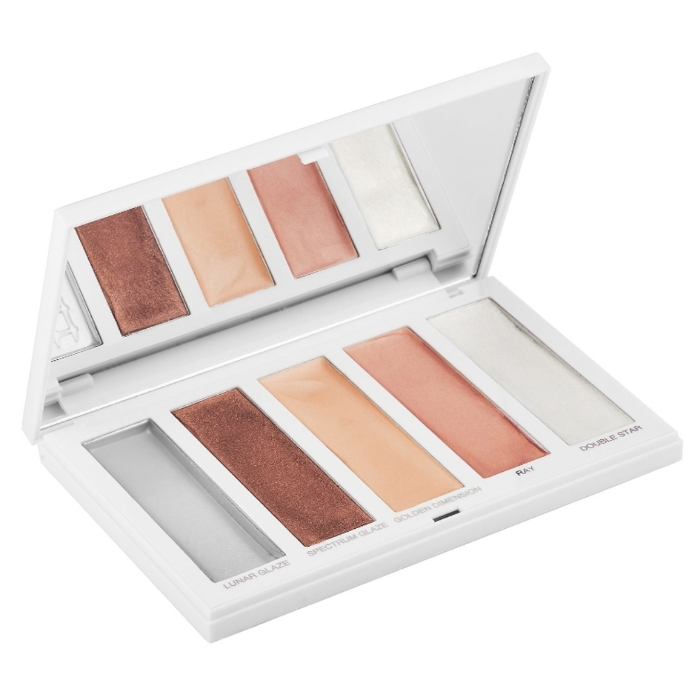 Sephora PRO Dimensional Highlighting Face Palette Warm 5 Highlighters Makeup NWT